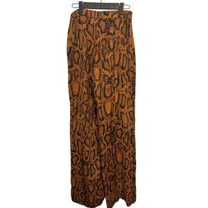 2/$30 ZARA Medium Snake Print Wide Leg High Rise Pants